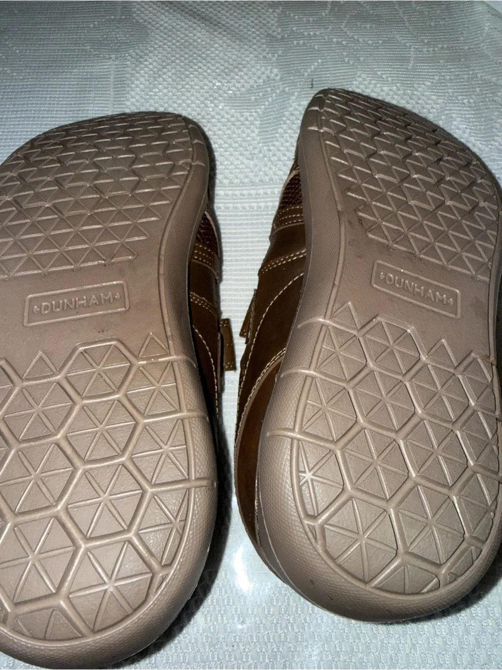 Dunham Men's Brown Leather Fisherman Sandals